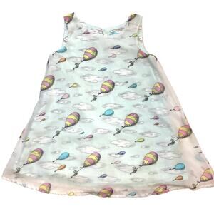 Dr Seuss Oh The Places Youll Go Hot Air Balloon Clouds Layered Sheer Tunic Dress